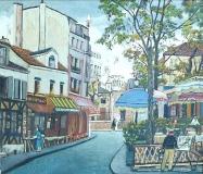 Montmartre Huile sur toile signe  Boyenval.JPG